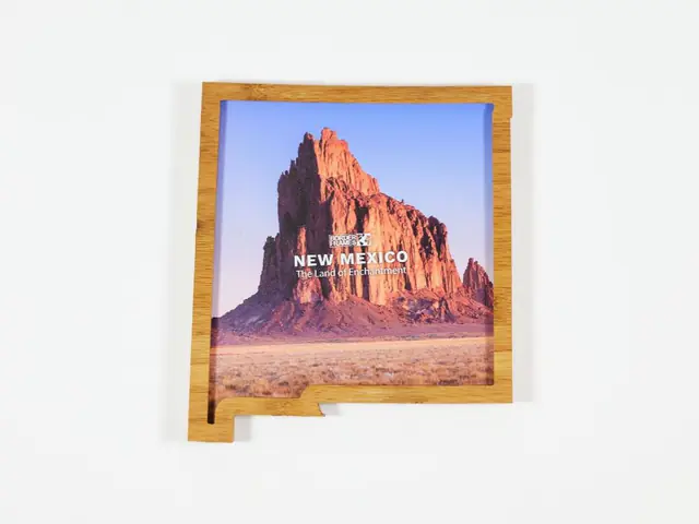 New Mexico Borderframe with a photo of Shiprock